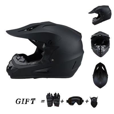 Motorcycle Helmet for Teenagers Off-road Helmet Downhill AM DH Motorcycle Street Off-road Three-piece Set with Gifts