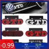LMN1 VW 2026 Hot 3D Metal Car Front Grill GTD Logo Rear Trunk Sticker Emblem Badge For VW Golf 4 5 6 7 7 MK4 MK5 MK6 MK7 M