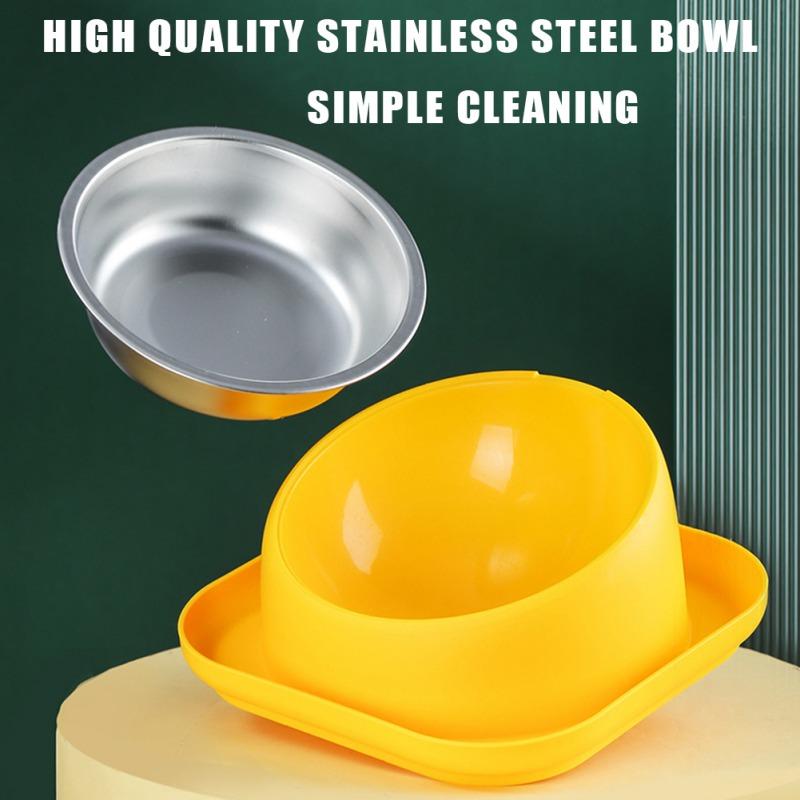 Rutschfester Futternapf für Hunde und Katzen mit PP-Ständer, Edelstahlnapf, langlebig, auslaufsicher, Futterspender für Haustiere, Futter- und Trinknäpfe für Hunde und Katzen