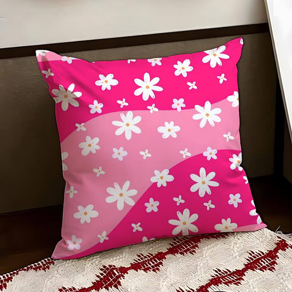 Colorful Daisies Cushion Cover Reversible Soft Durable Pillow Cover Home  Car MultiScene Use for Daily Comfort