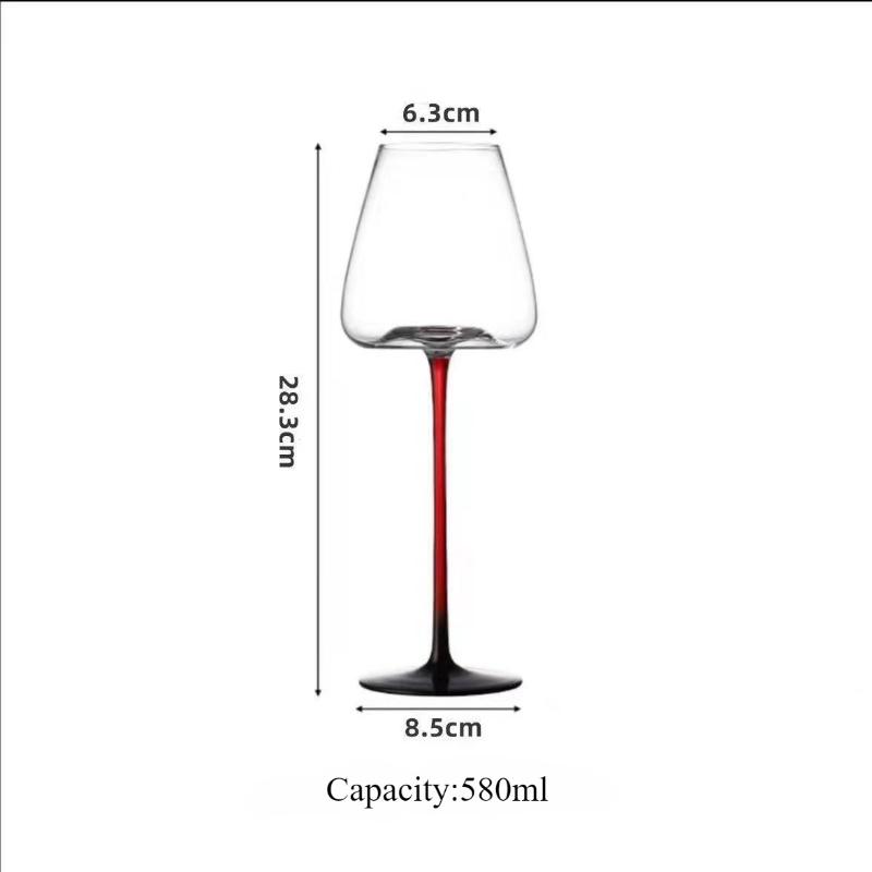 Goblet Wine Glass Handmade Crystal Collection Household High Value Goblet High Grade Wine Glasses Wedding Party Birthday Gift