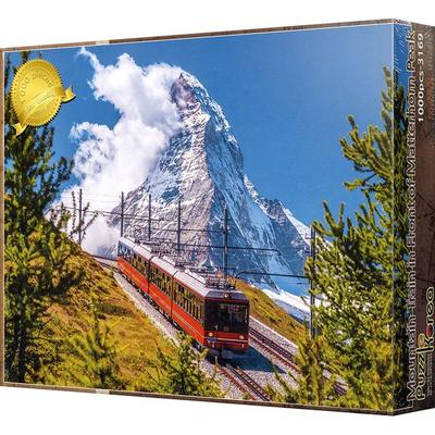 Rompecabezas de paisajes de montañas suizas de Corea, rompecabezas de 1000 piezas, rompecabezas de colores mezclados, juegos para niños, juguetes educativos