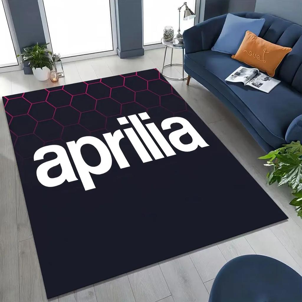 Motorcycle Aprilia Sign Racing Car Carpet Rug for Bedroom Living Room Sofa Home Doormat Decor,Large Kids Play Non-slip Floor Mat