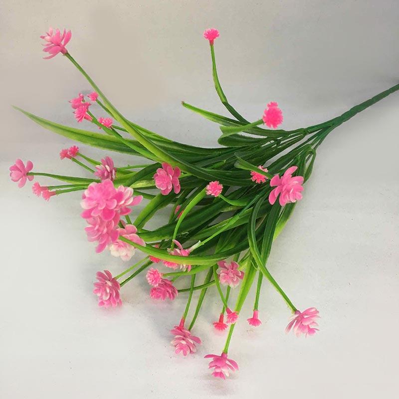 1pcs  Green Plastic Grass Plants Artificial Flower Babysbreath Wedding Home Christmas Decor Party Office Flower