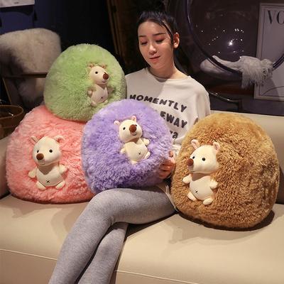 Cute Cute Little Hedgehog Throw Pillow Plush Toy Doll Hedgehog Doll Children Sleep with Soothing Doll