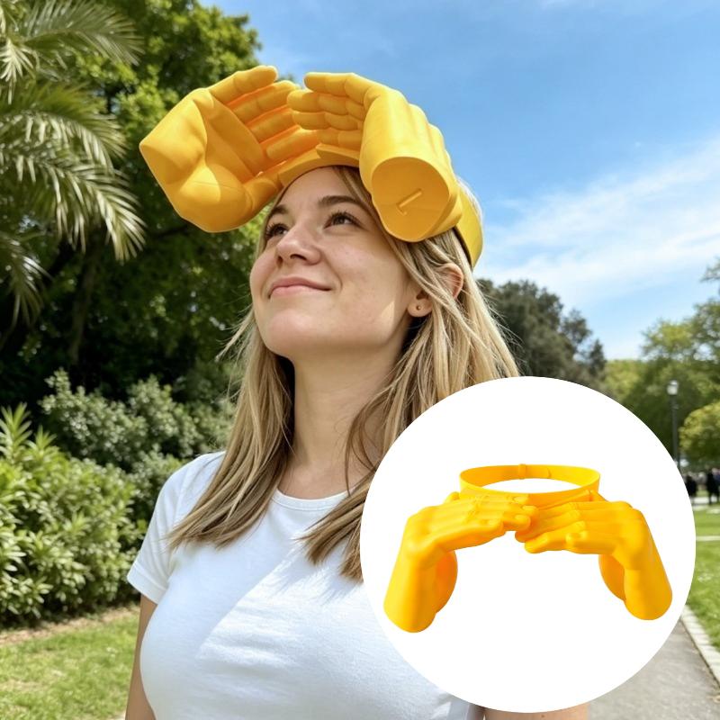 Creative Uv Protection Hand Palm Sun Visor Hat Funny Novelty Hands Sun Shade Headband For Outdoor, Party, Beach, Po Props