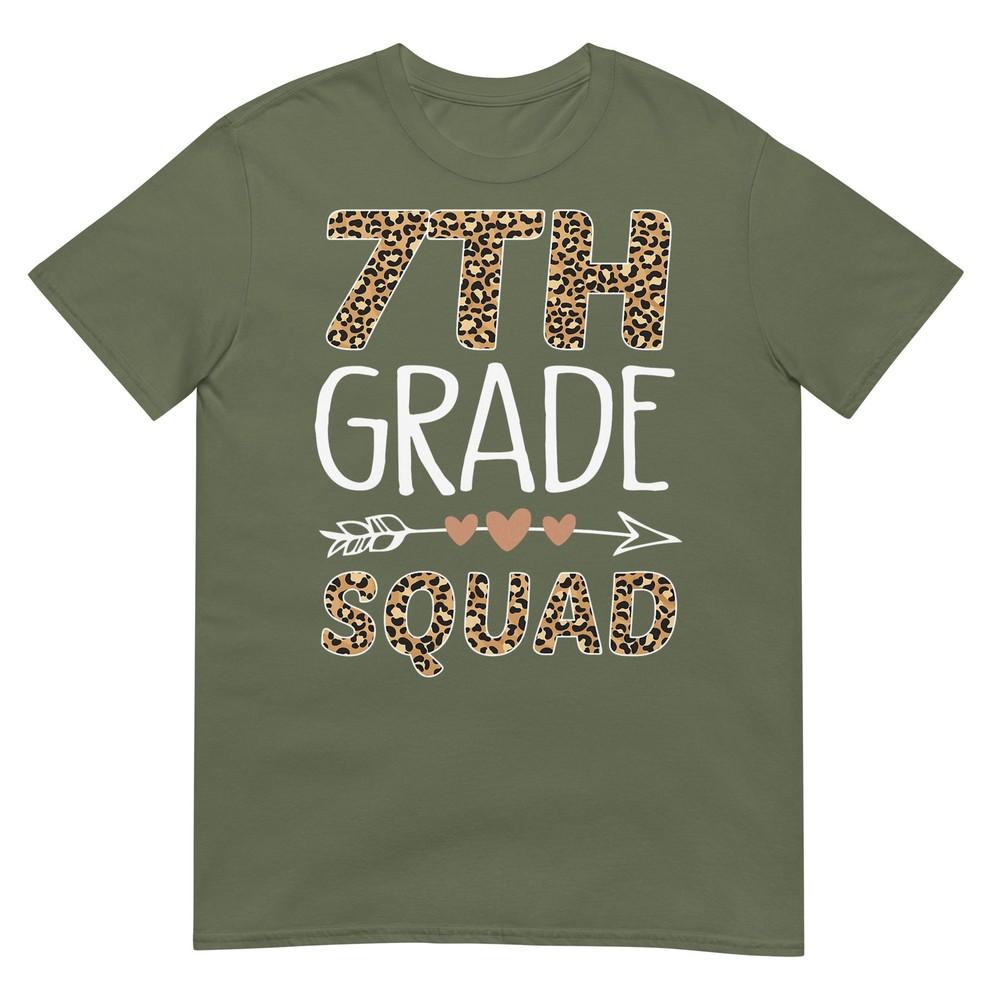 7th Grade Squad Leopard Teacher Student TShirt