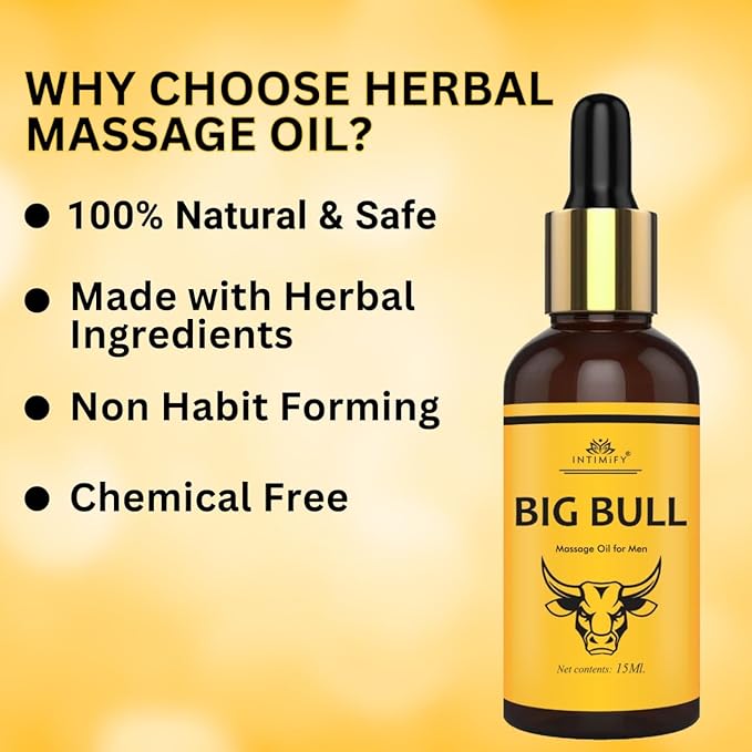 Ayurvedisches Massageöl für Männer mit Laung-, Dalchini-, Kesar- und Til-Öl (15 ml)