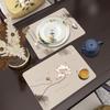 PU Heat Resistant Zen Placemat: Waterproof, Non-slip, Oil-Proof, Easy Clean