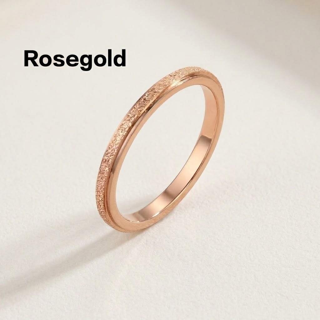 Silberne Frosting Partnerringe für Hochzeit Verlobung Schmuck Geschenke Geburtstagsgeschenk Liebhaber Partnerringe für Männer und Frauen