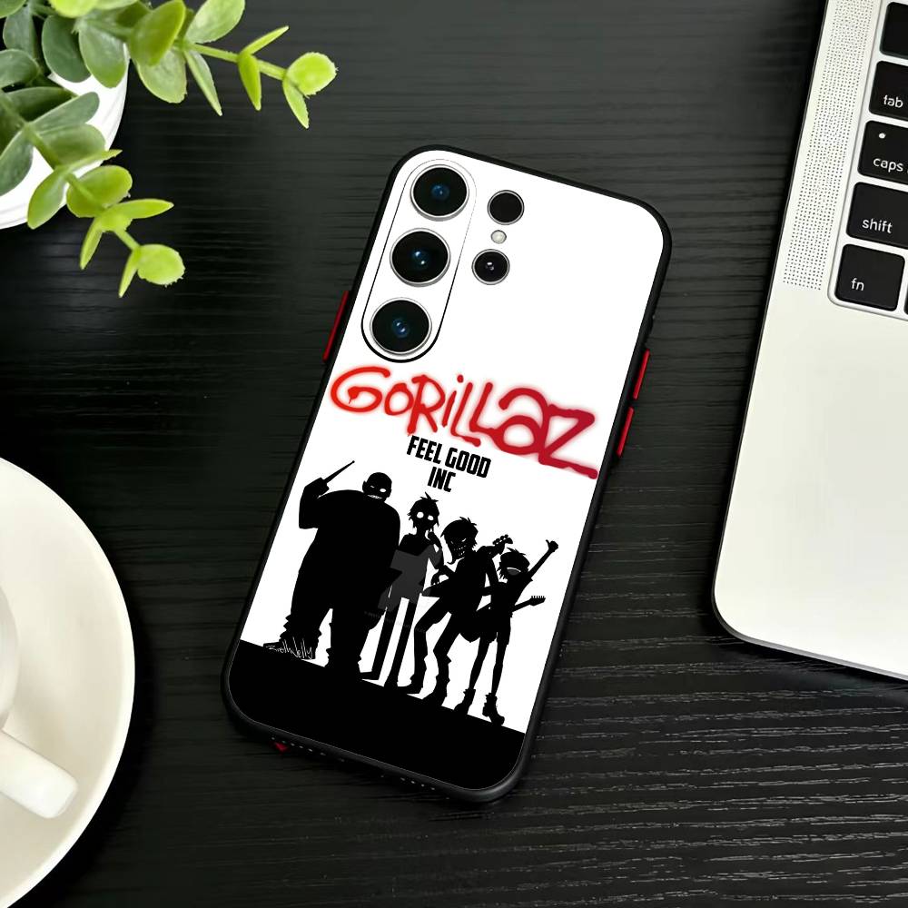 

Comic R-Rock Band G-gorillaz Phone Case For Samsung S26,S25,S24,S23,S22,S30,S21,Ultra,Plus,FE 5G Black Soft Cover Samsung S23ULTRA5G