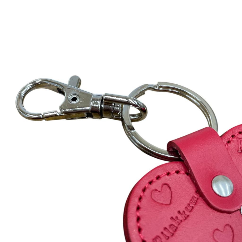 [Ushikubo Handwerk] Rilakkuma Leder Herzförmiger Schlüsselanhänger Korilakkuma Rot RD RK-006