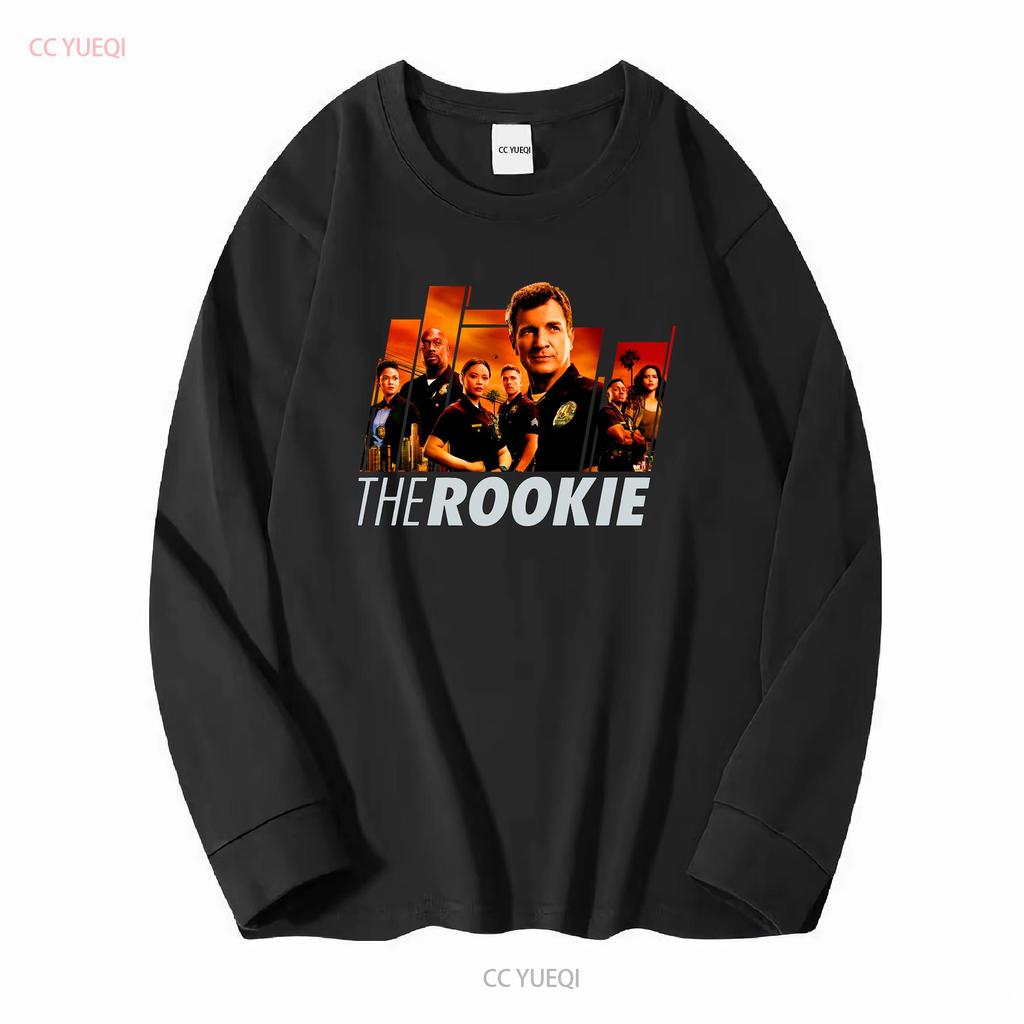 The Rookie Fanart Poster Klassisches T-Shirt lang- oder kurzärmlig Vintage Gewaschen Weich Mode Lässig Unisex Oberteil für den Alltag