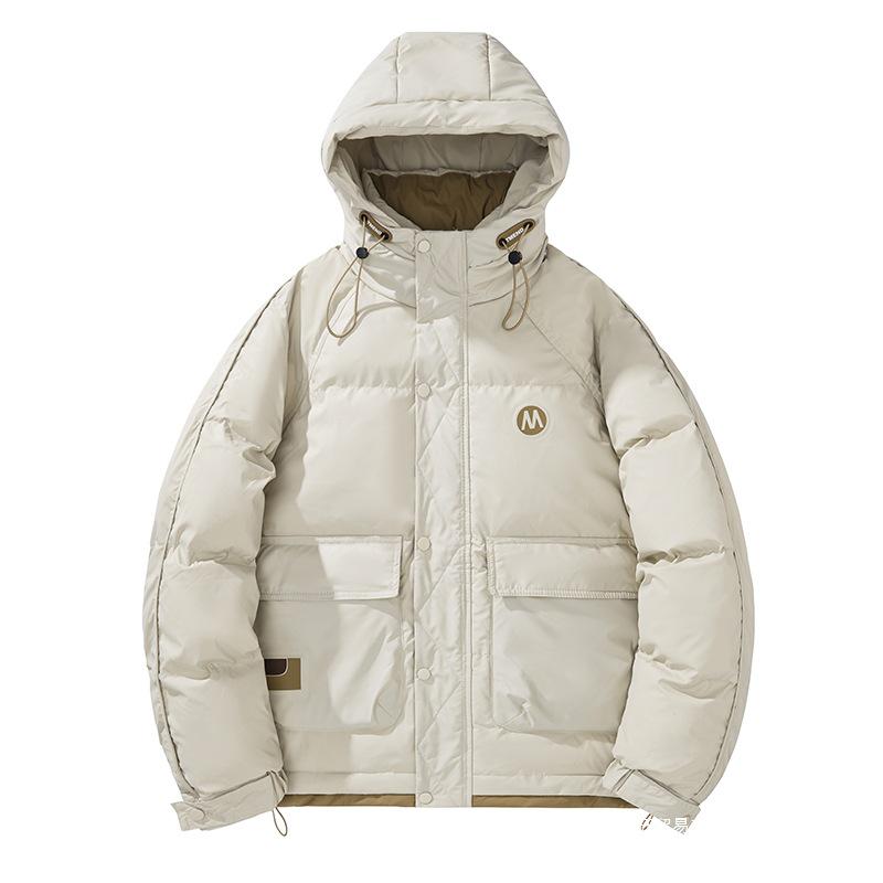 Winter 2024 Men's Fashion Hooded White Duck Down Jacket for Couples