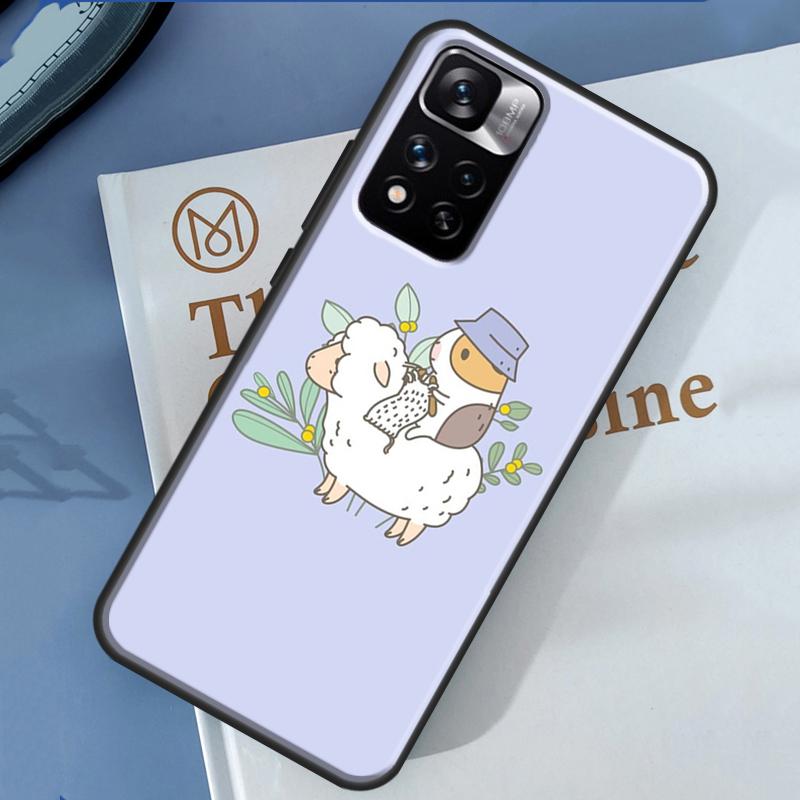 Cartoon Guinea Pig Case For Xiaomi Redmi Note 14 13 Pro 12 11 9 10 9S 10S 11S 12S Redmi 13C 10C 12C 14C Cover Redmi 14C