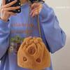 Large Capacity Capybara Plush Shoulder Bag Animal Cartoon Cartoon Crossbody Bag  Female Lady Girl