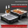 Extra Thick Stainless Steel Rectangular Charcoal Fish Grill and Warming Stove for Home Barbecue
