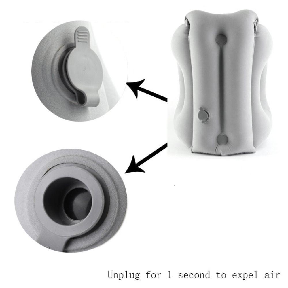 PVC Material Office Nap Pillow Air Cushion Head Support Inflatable Travel Pillow Headrest Foldable Chin Support Pillow