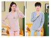 Teen Boys' Autumn Cotton Clothes Set: Thin Style Underwear and Wool Shirt for Junior High Students