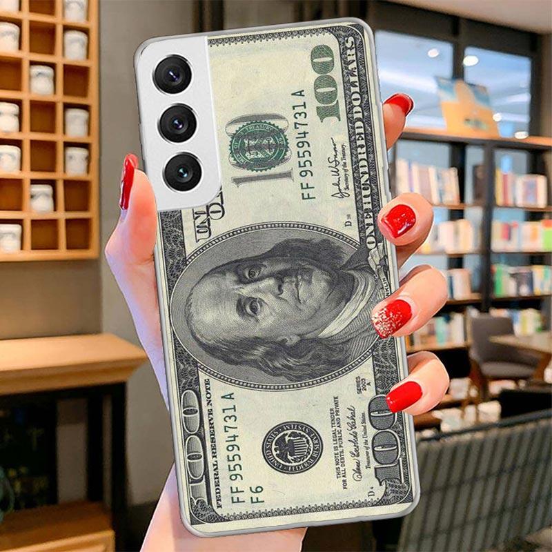 Banknote Dollar Cash Money Cover Phone Case For Samsung Galaxy S26 S25 Edge S24 Ultra S23 S22 Plus S21 S20 FE Soft Fundas Shell