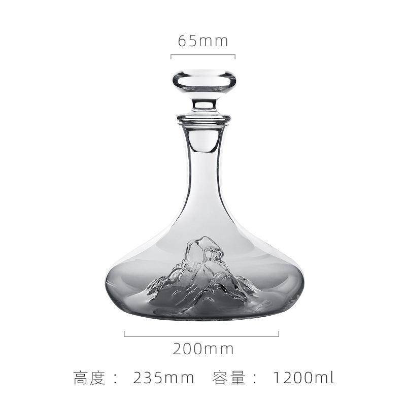 

Легкий роскошный прозрачный стеклянный графин для семейного дня рождения и свадьбы коктейльная бутылка для бренди шампанского современный домашний винный набор
