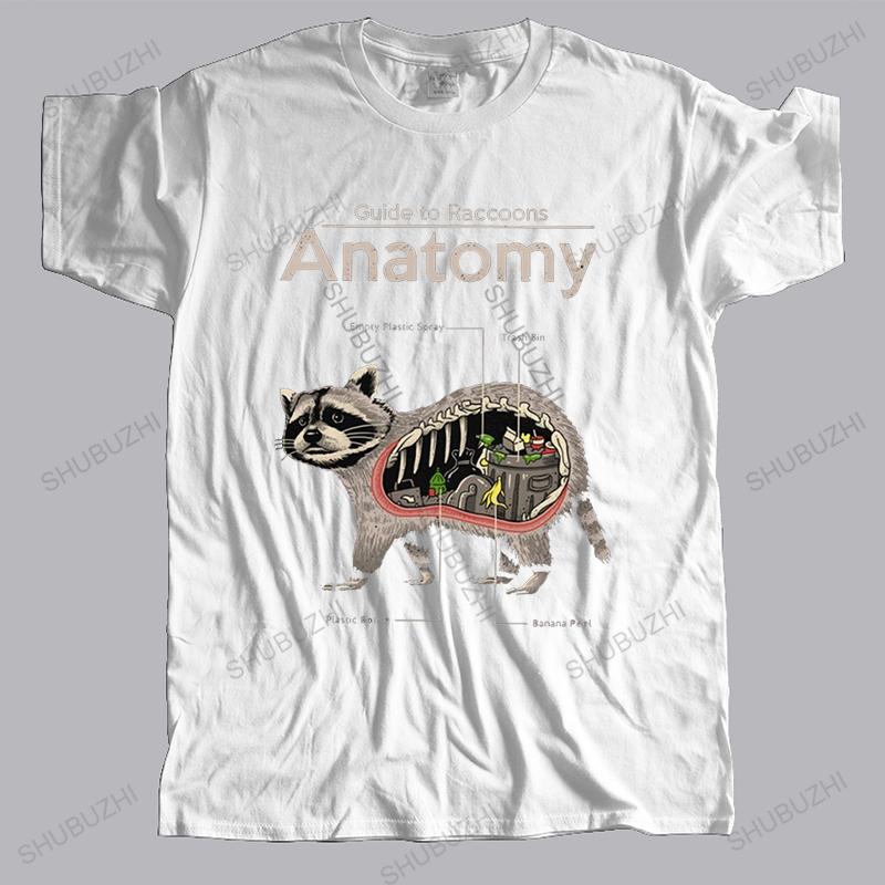 

Vintage Unisexs Anatomy Of A Raccoon Tee Tops Short Sleeve Cotton Tshirt Summer Trash Panda Tshirt Animal Lover Shirts Clothing S