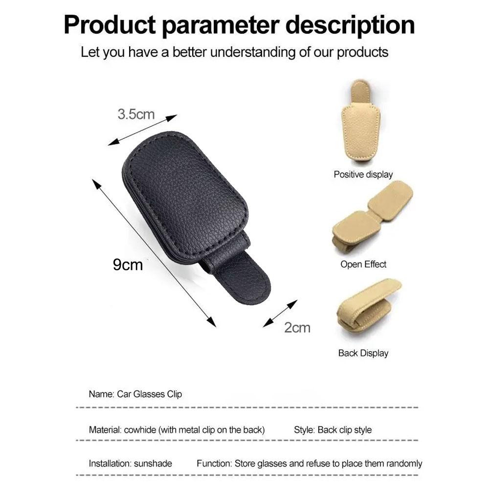 Car Leather Glasses Clip,sun Visor Sunglasses Clip,car Accessories,for Mercedes-Benz C180 C200 C260 C300 W108 W124 W126 W140 W16