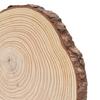 Natural Wood   Unfinished Wood Circles Ornaments Irregular Wood   with Bark