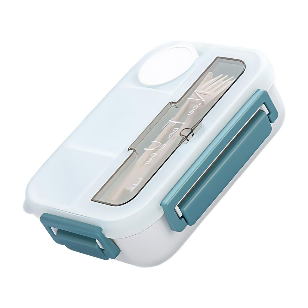 Portable Lunch Box Lunchable Food Container Food Storage Box With Fork, Spoon Meal Preps Container for Home Office