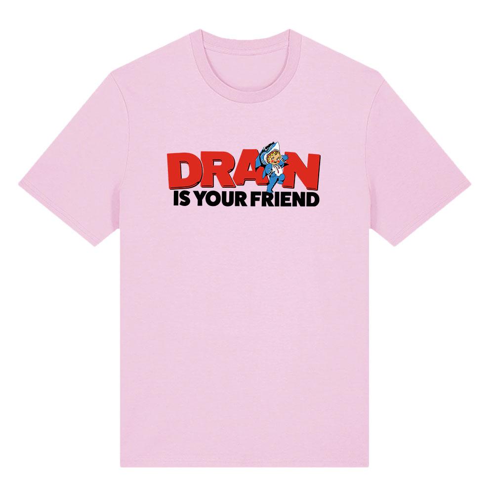 DRAIN KEWPIE FRIEND TEE . . . IS YOUR FRIEND Printing T-shirt Unisex Streetwear Hip Hop Cotton Short Sleeve Fashion Tshirts