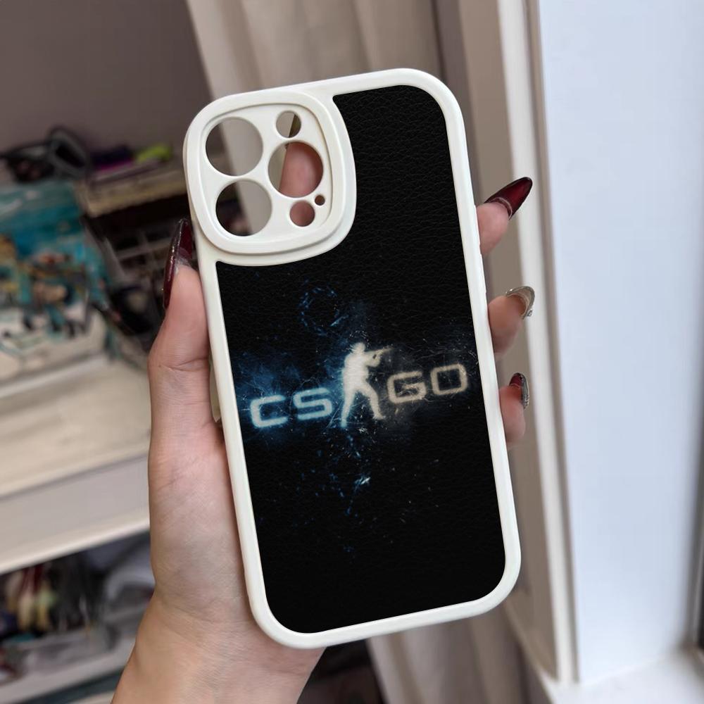 Game C-Counter-Strike CS2 Phone Case For Iphone 16 15 14 12 13 Pro Max 11 Mini Xs Puls Lambskin Silicone Cover