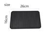 Silicagel Auto Fußmatte Fersen Fußmatte Pedal Aufkleber Schwarz PVC Wasserdicht Auto Anti-Rutsch Matte Universelles Innenzubehör