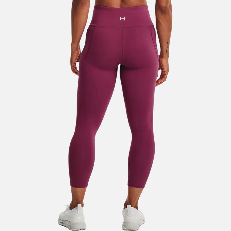Under Armour Solid Color Stretch Slim Fit Sports Fitness Pants Women Bottoms Quartz-Pink 1355915-678