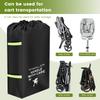 Baby Stroller Universal Dust Bag Large Capacity Gate Check Stroller Bag with Hand Straps Oxford Cloth Stroller Bag for Airplane