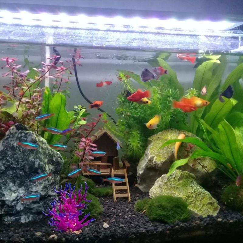 Artificial Coral Decorative Plant Tree Decors for Fish Tanks Ornaments Colorful Ornaments Plant for Terrarium Plant