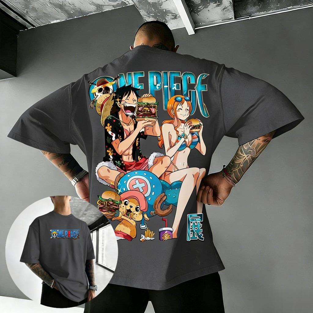 One Piece Anime T Shirt Men Women Luffy Nami Print Cotton Short Sleeve Tee Cartoon Graphic Streetwear Casual Top 2026 Summer Y2k
