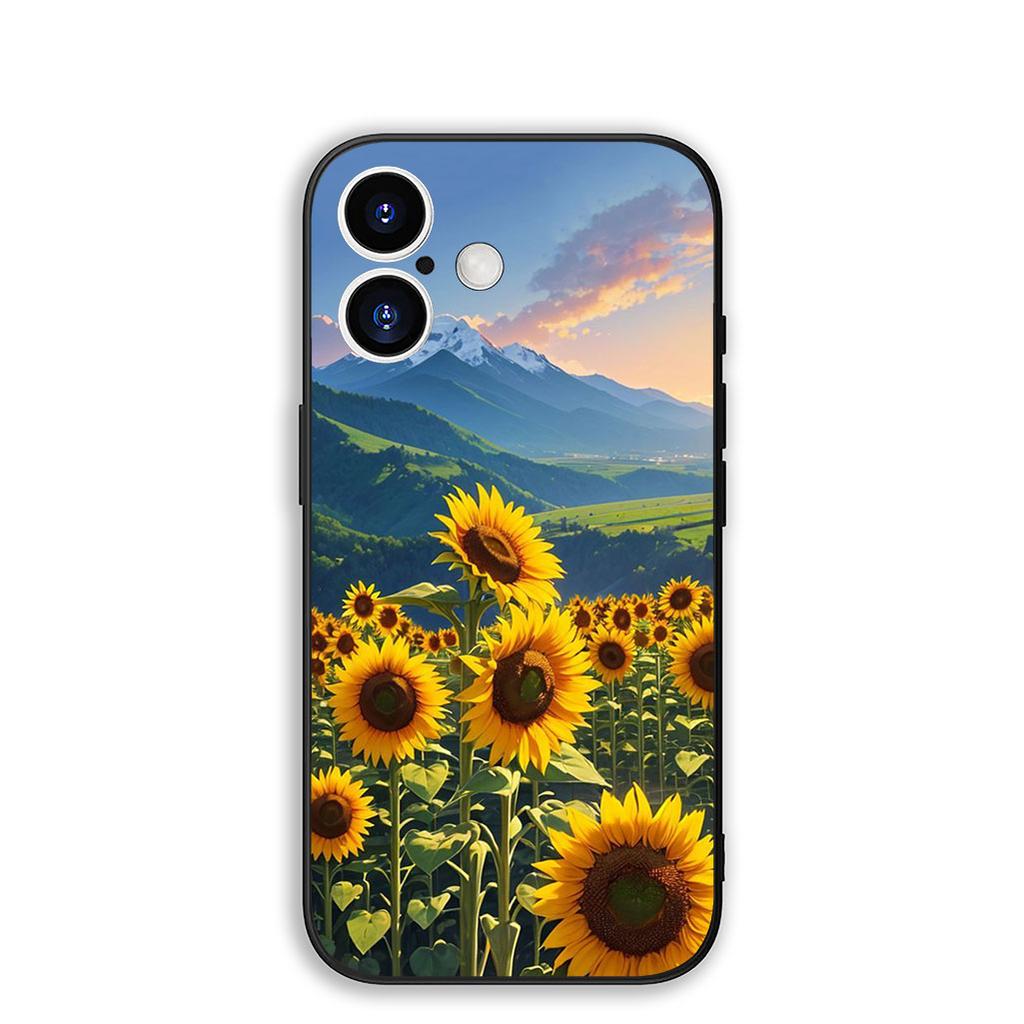 Cover for Motorola Moto G82 G20 G22 G23 G32 G8 G7 G9 Power Plus G41 G30 G71 E22 E13 E20 E32 Phone Case With Sunflower Flower