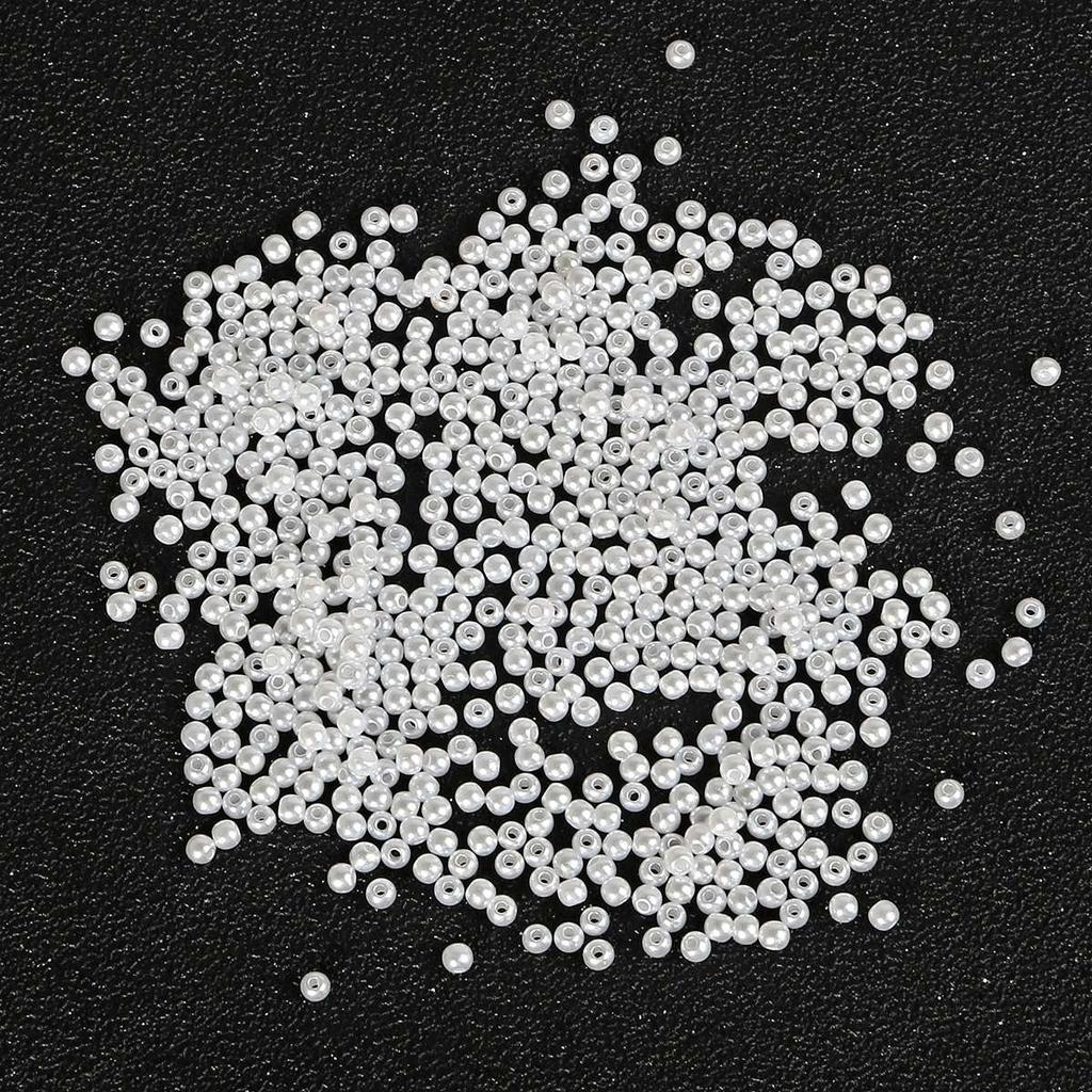 10-1000 Stücke Weiß Elfenbein Runde Imitation ABS Perlen Für Handwerk Scrapbook Dekoration Zubehör