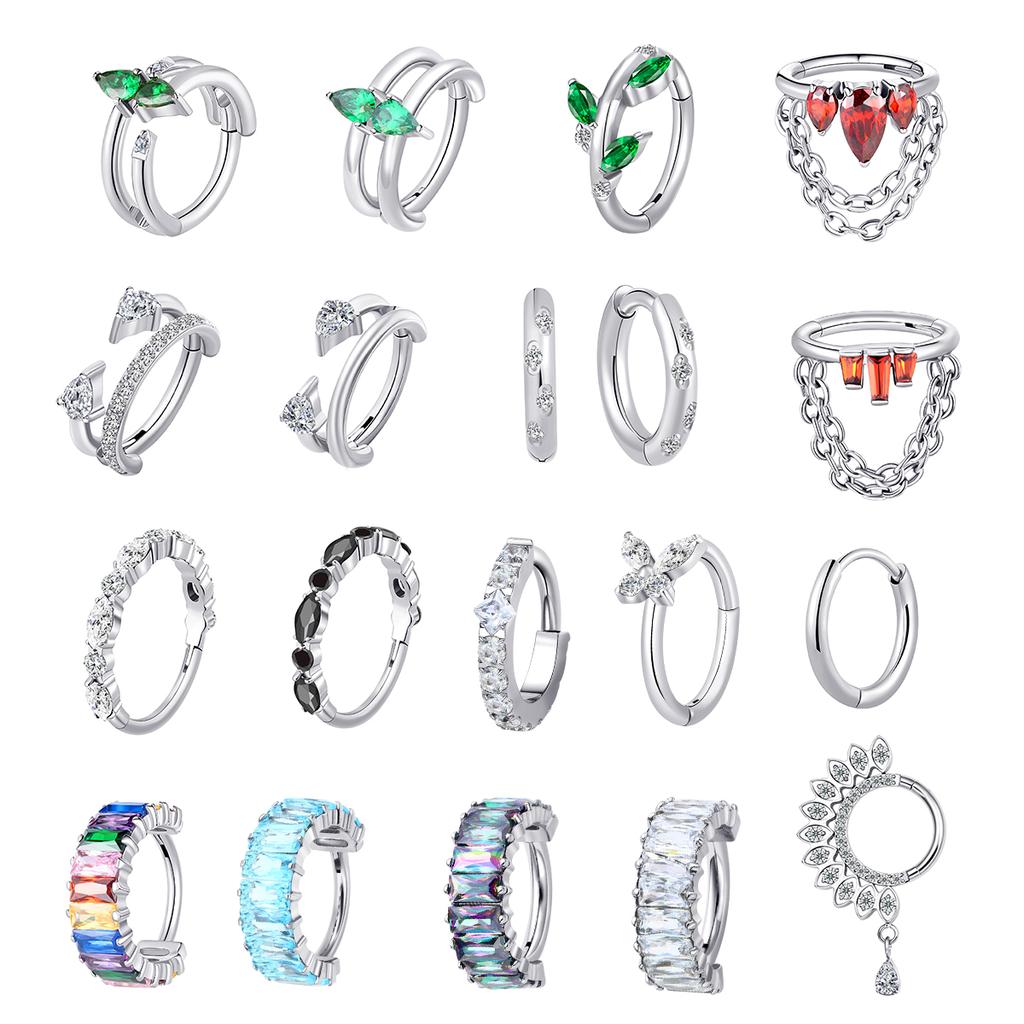 Eternal Metal ASTM F136 Titanium Internally Threaded Buttfly CZ&Opal Belly Ring Navel Piercing Body Jewelry