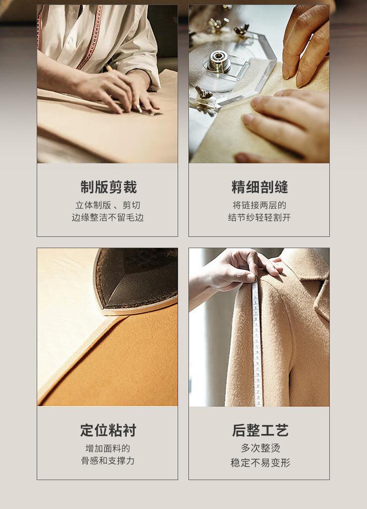 Men's Goat Fleece Wool Light Luxury Business Medium to Long Wool Coat with Detachable Down Inner Container