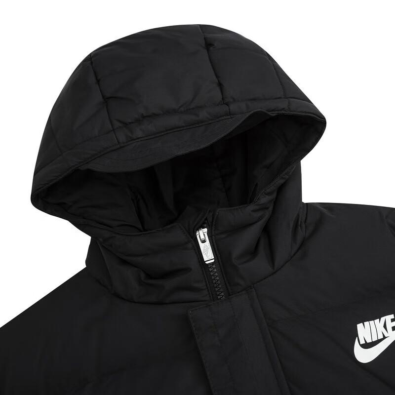 Nike Kids' Mid-Length Hooded Down Jacket
