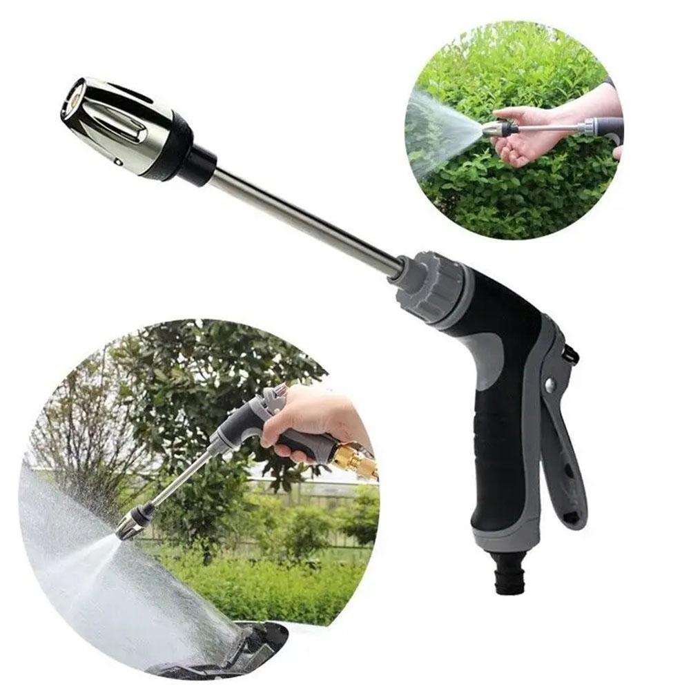 Pistola ad Acqua ad Alta Pressione Ugello ad Alta Pressione Tubo dell'Acqua Telescopico Attrezzo da Giardinaggio Metallo Pistola ad Acqua per Lavaggio ad Alta Pressione