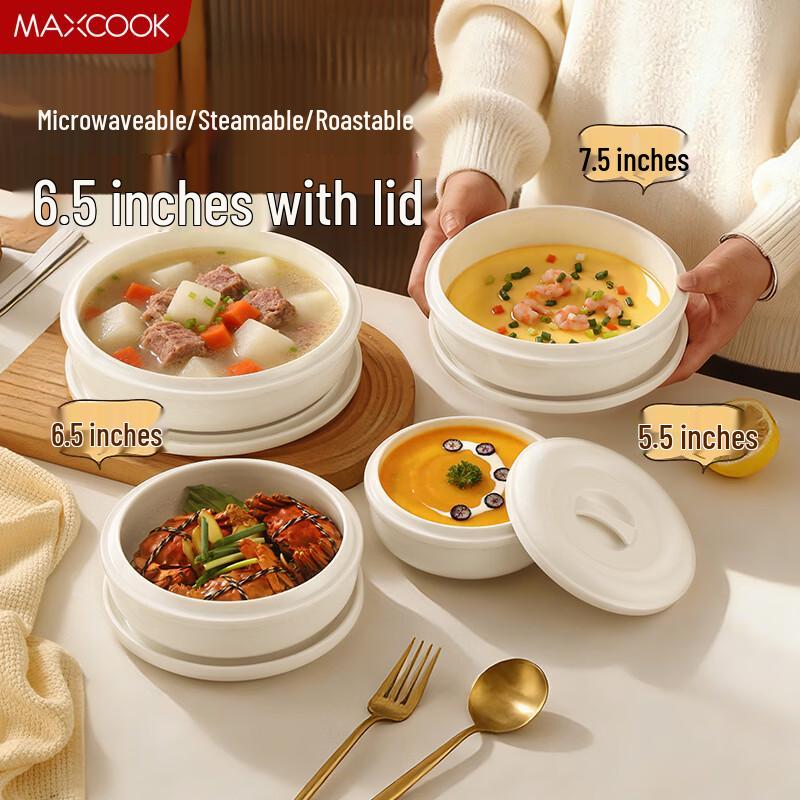 Ceramic Steaming Bowl with Lid