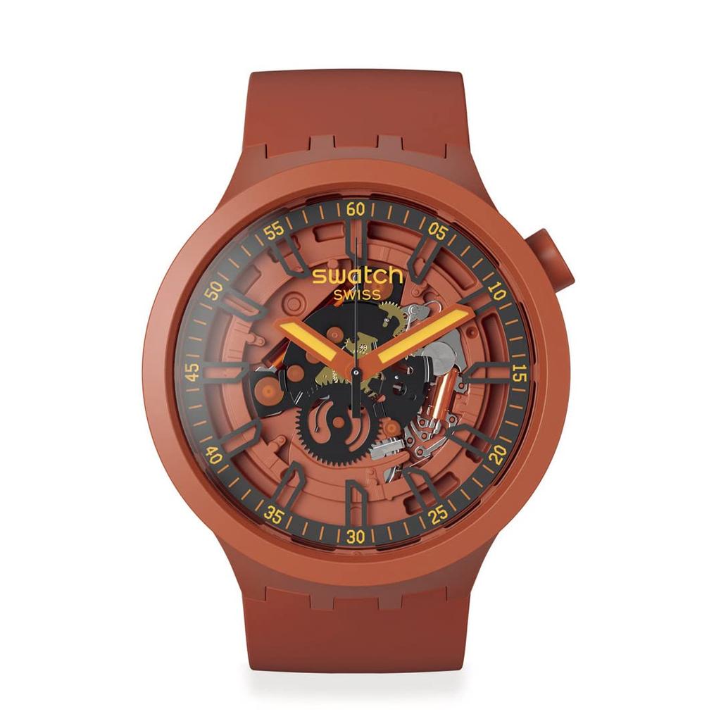 Swatch Open Hearts Big Bold Watch, SB01R100, Red