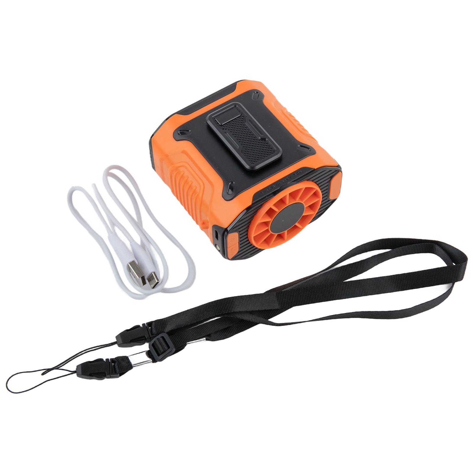 Lightweight Outdoor Cooling Fan Battery Fan Camping Fan Green Portable Fan 100 Speed Settings Ice-Sensation Engine оранжевый