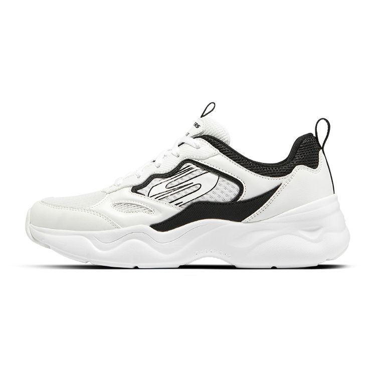 Skechers DLites Airy 3.0 Low-Top Dad Shoes Women sneakers White 896073-WBK 35