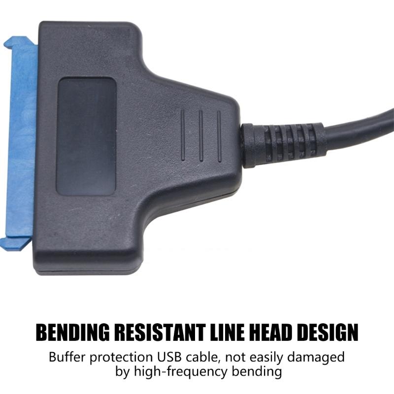 USB 3.0 Adapter Cable For 2.5Inch HDD/Solid Disk, 6Gbps Fast Speed Data Transfer Converter With UASP Support (Black)