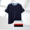 Sommerreines Baumwoll-Kurzarm-T-Shirt, Lockeres T-Shirt im Hongkong-Stil, Reines Baumwoll-Halbarm-Herren-Reines Baumwoll-Kurzarm-T-Shirt