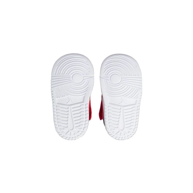 Air Jordan 1 Low TD Reverse Black Toe Buty dla niemowląt Czerwono-białe Gym-Red CI3436-163