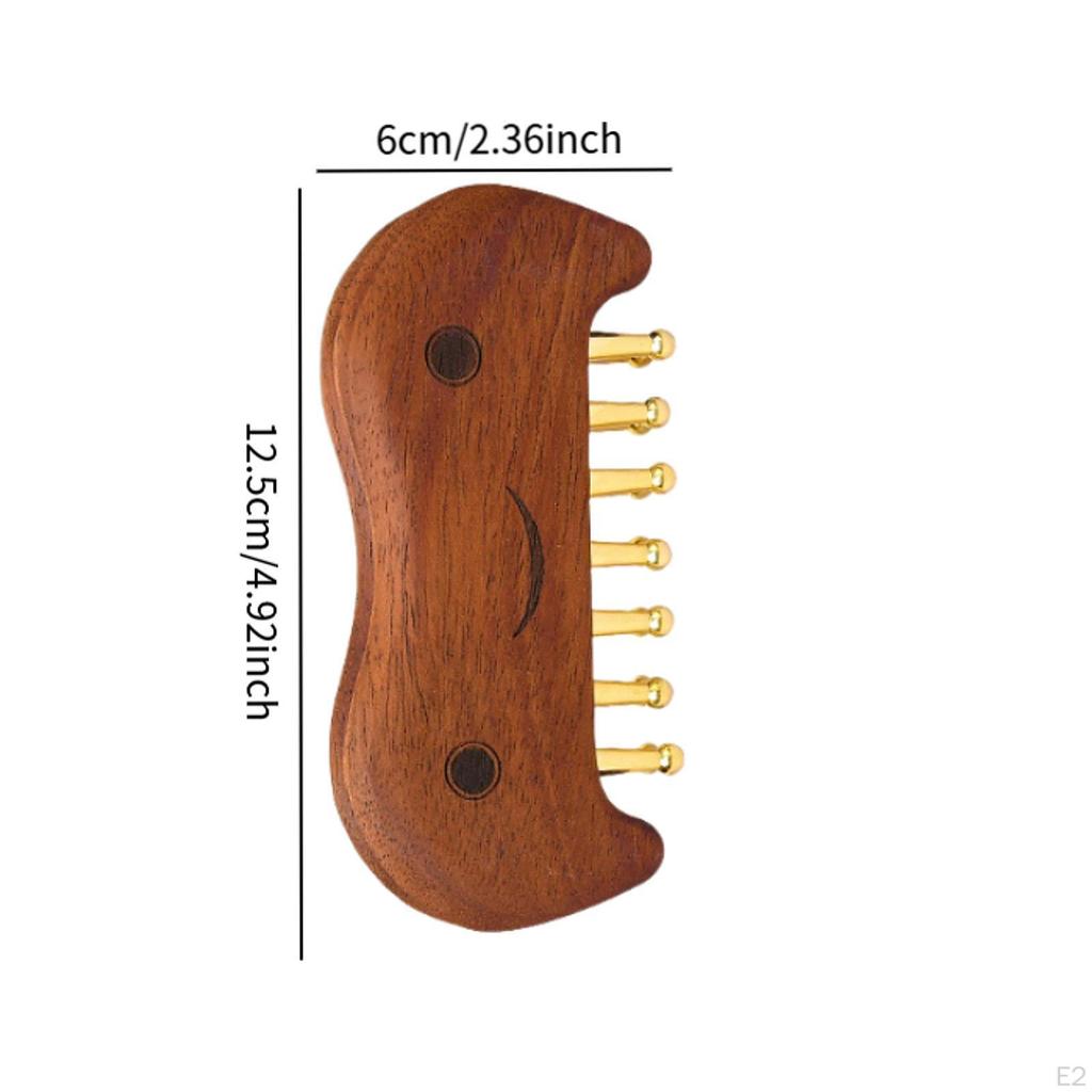 Wooden Massage Comb Meridian Brush Family Relaxation Head Scalp Gua Sha for Adults Arm